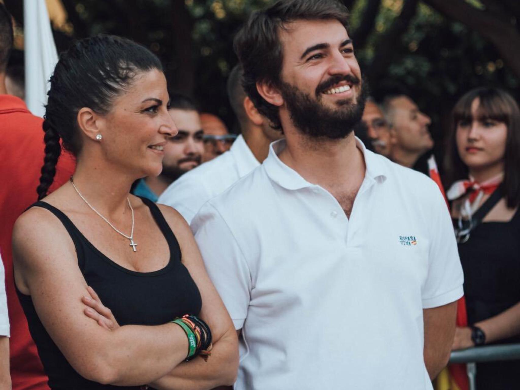 García Gallardo junto a Macarena Olona en el mitin de El Ejido