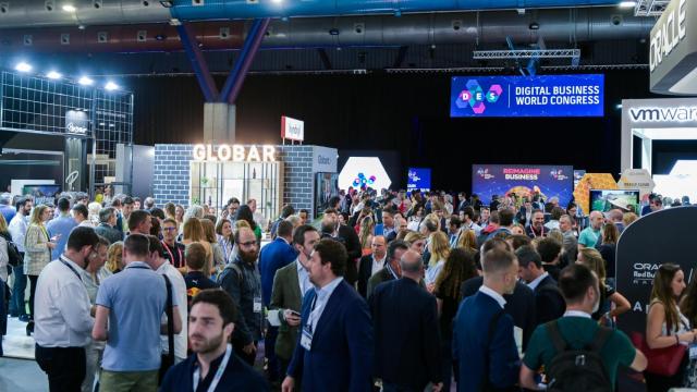 Imagen de los pasillos del Digital Enterprise Show (DES 2022), en su primera edición en Málaga.