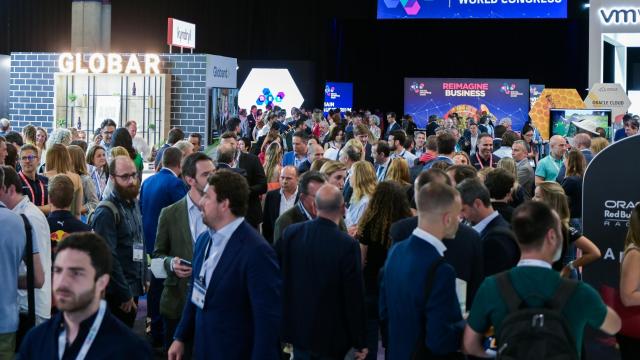 Imagen de los pasillos del Digital Enterprise Show (DES 2022), en su primera edición en Málaga.