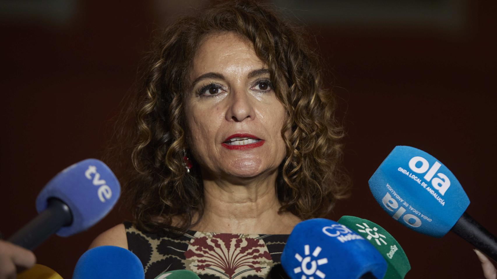 María Jesús Montero, ministra de Hacienda y Función Pública, en Sevilla, este miércoles.