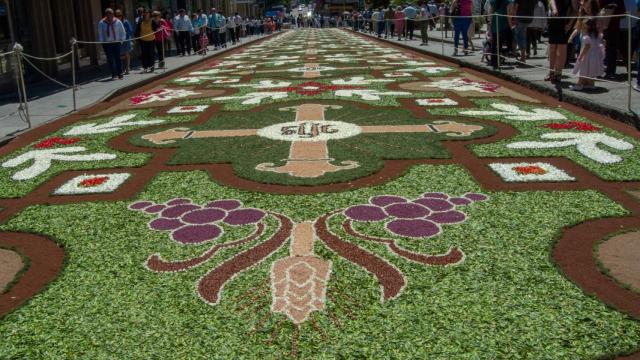 Alfombras florales de Ponteareas (Pontevedra).