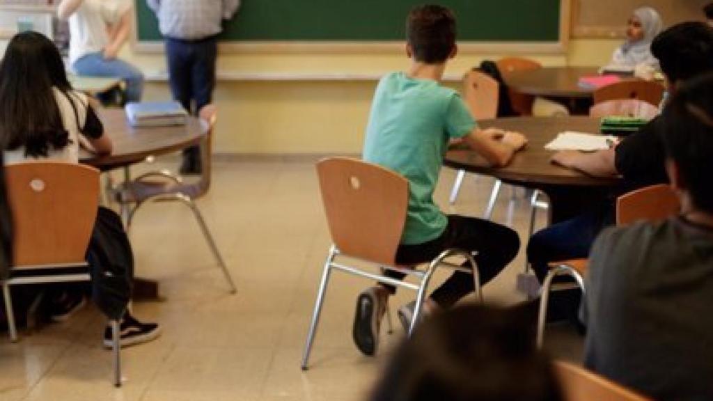 Alumnos en una clase.