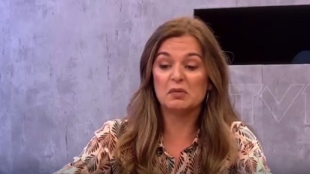 Myriam Ghersi, en el programa de TV en el que acusó a los médicos de Torrevieja.