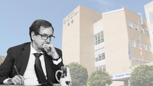 El conseller de Sanidad, Miguel Mínguez, y el Hospital Marina Baixa.