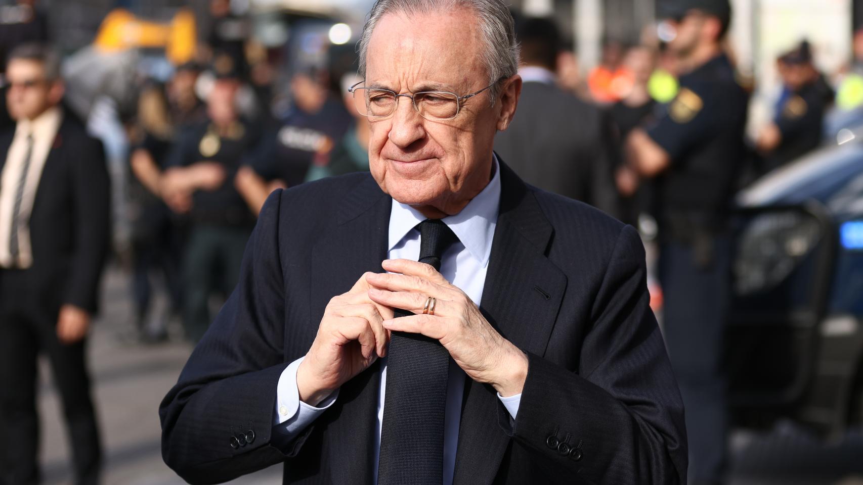 Florentino Pérez en un acto con el Real Madrid