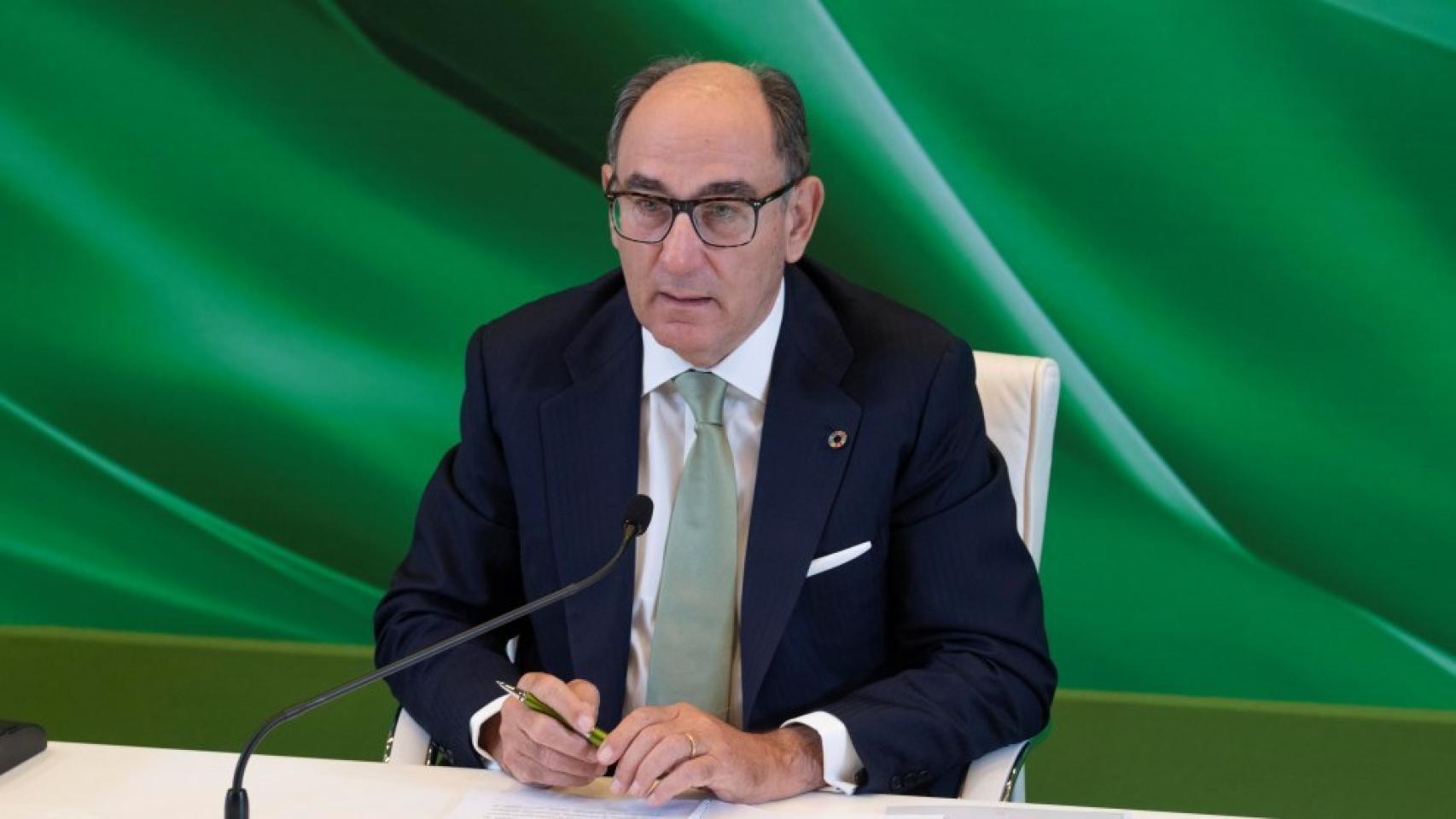 Ignacio Sánchez Galán en la Junta General de Accionistas de Iberdrola en Bilbao.
