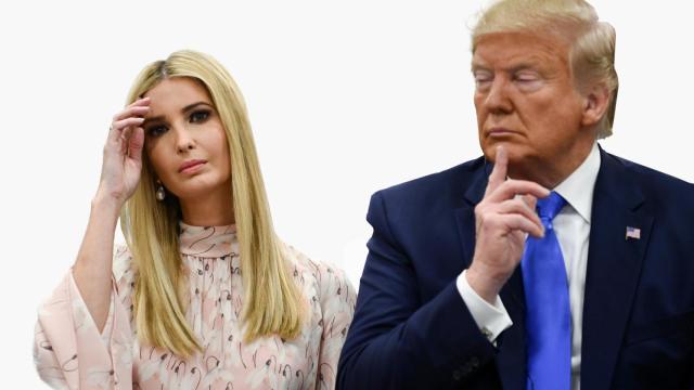 Ivanka Trump y su padre.