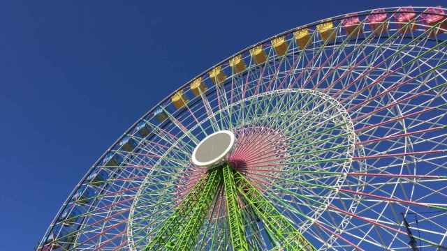 Noria instalada en Vigo en la Navidad de 2019.