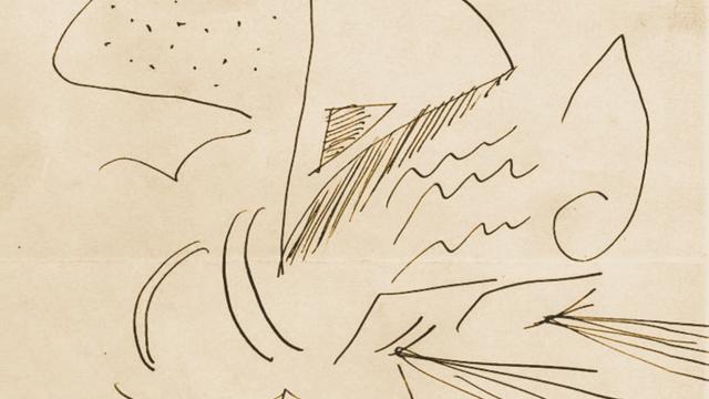 Detalle de una caricatura de Falla hecha por Salazar. / Archivo Manuel de Falla