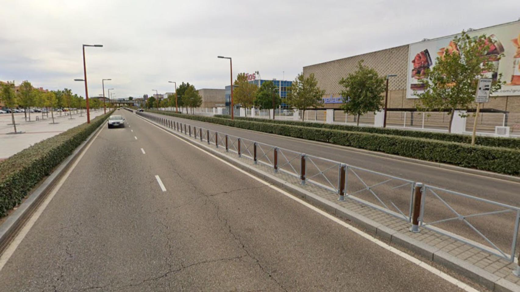 La Avenida Salamanca, cerca de Helios, lugar en el que se ha producido el accidente