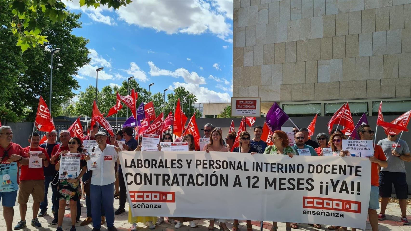 Concentración. Foto: CCOO CLM.