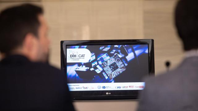 Un momento de la presentación del DIH4CAT.