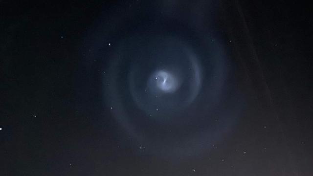 Espiral captada en el cielo.