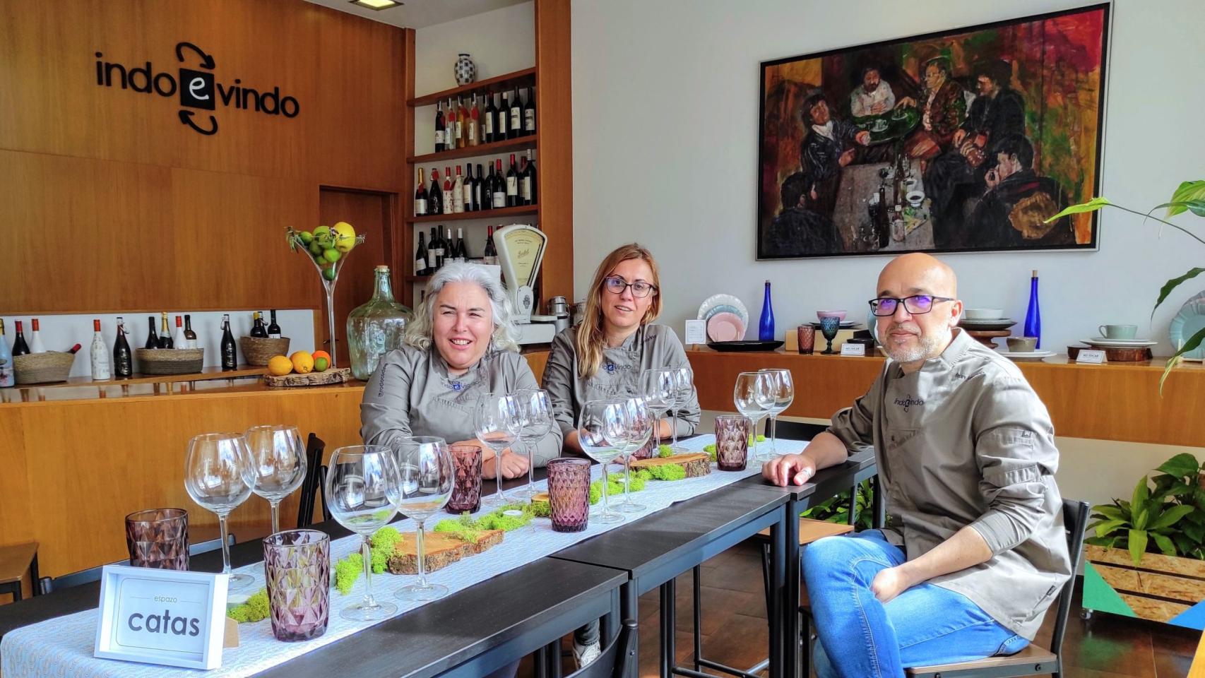 Rocío Garrido, Coque Fariña y Fran Jamardo.