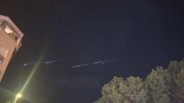 Luces en el cielo de Málaga.
