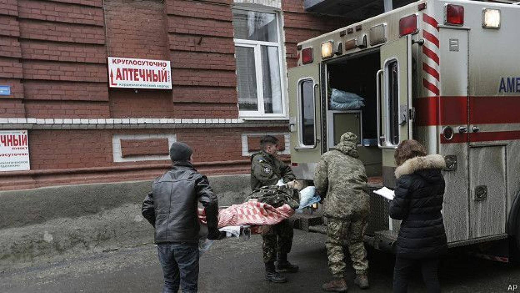 Un herido en la guerra de Ucrania, en una imagen de archivo.