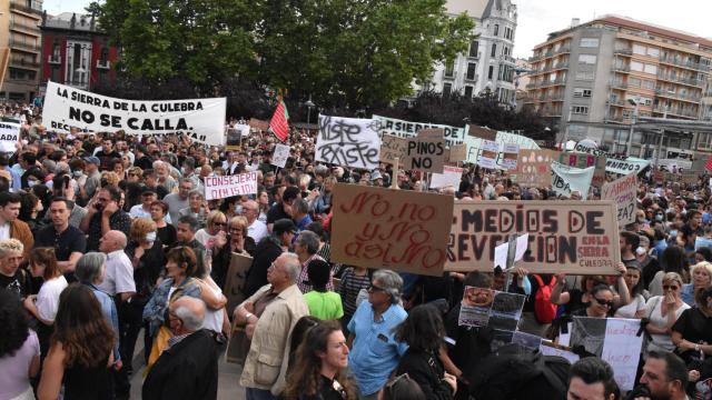 Manifestación por la Sierra de la Culebra en Zamora en 2022