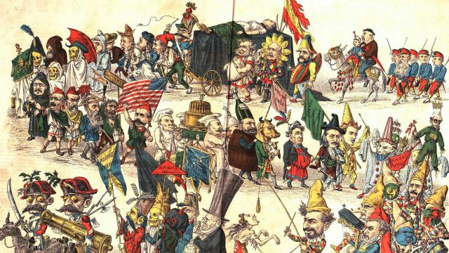 Caricatura de la España liberal.