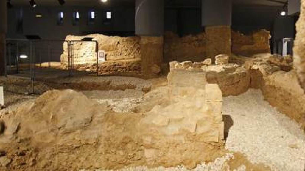 Imagen de las mezquitas funerarias encontradas en la calle Agua, en Málaga.