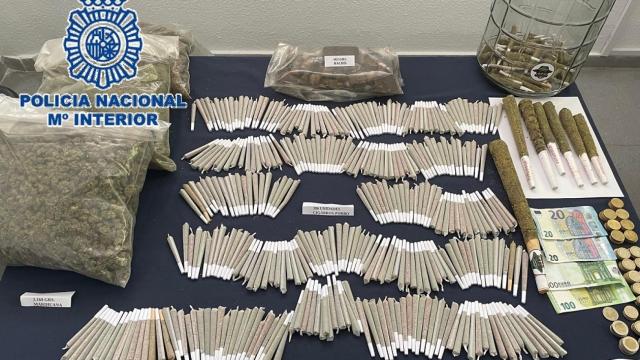 Imagen de lo incautado en la operación Trompeta.