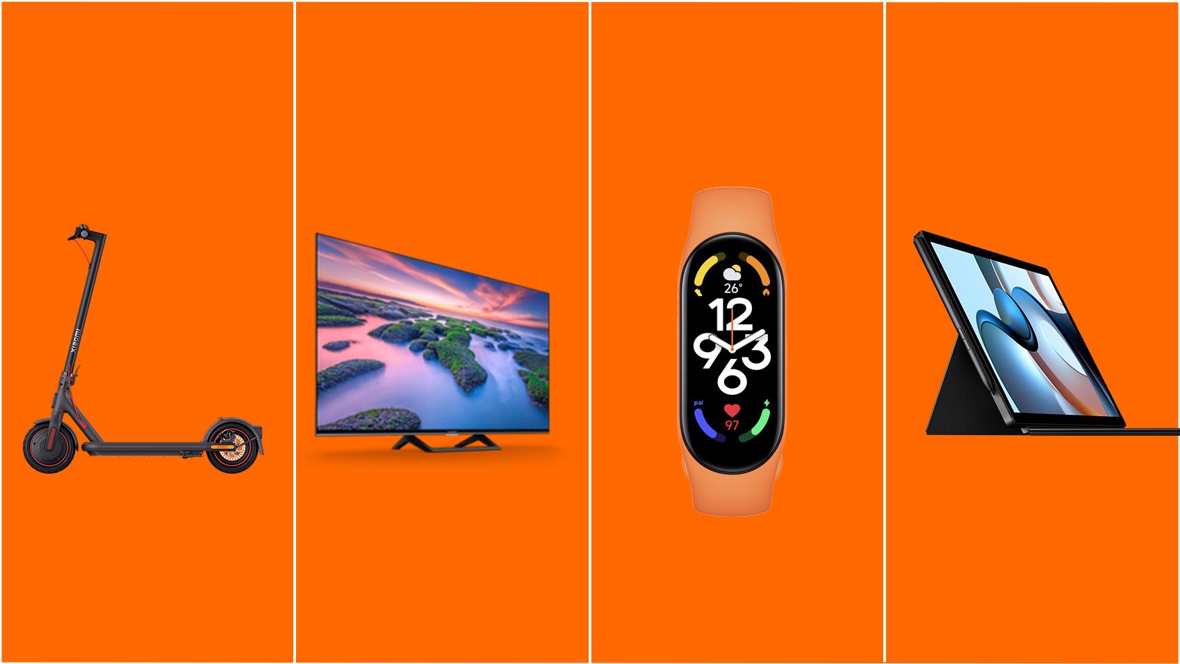 Fotomontaje con todos los dispositivos de Xiaomi.
