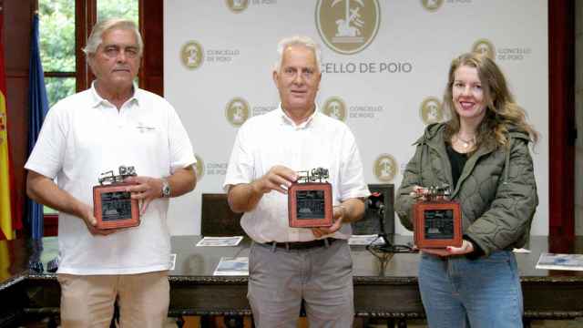 Rolando Andrea, Luciano Sobral y Marga Caldas durante la presentación del evento náutico.