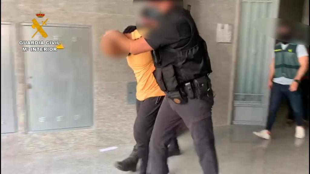 Un presunto yihadista detenido por la Guardia Civil en 2022. Imagen de archivo.