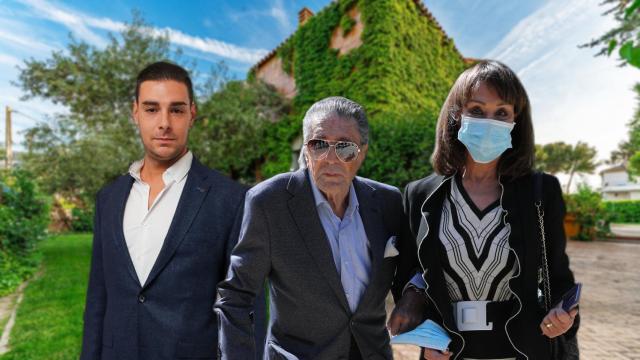 Jaime Ostos, Jacobo Ostos y María Ángeles Grajal en un fotomontaje de EL ESPAÑOL.