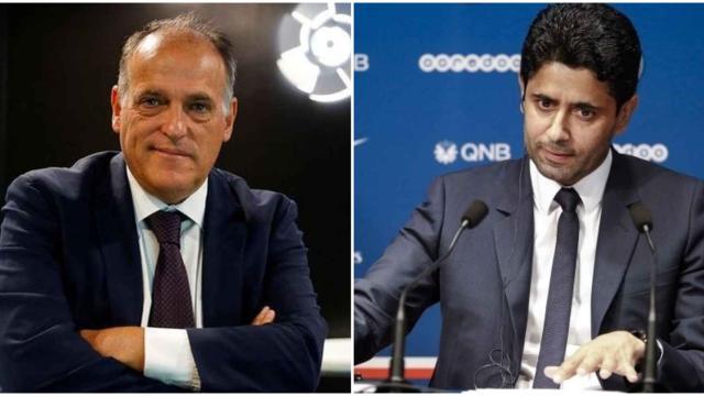 Javier Tebas y Nasser Al-Khelaifi