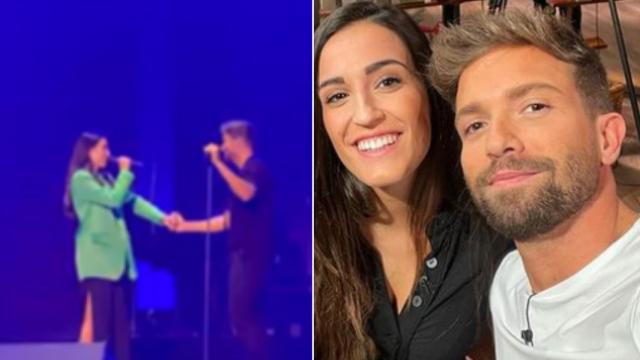 Pablo Alborán con Marina Jiménez.