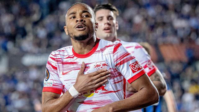 Christopher Nkunku, con el RB Leipzig