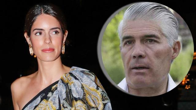 Sofía Palazuelo y su padre, Fernando, en un montaje de JALEOS.