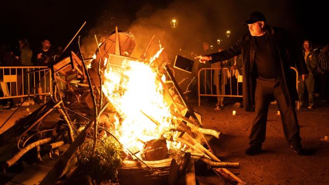 Hoguera de San Juan en Ciudad Rodrigo(Salamanca)