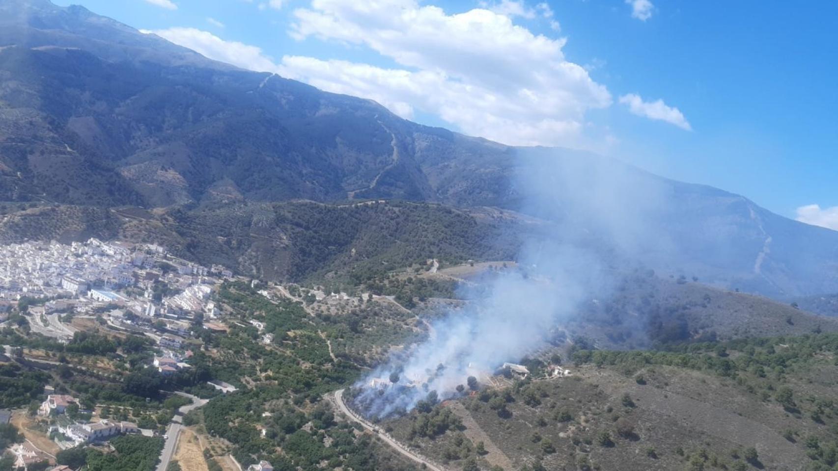 Imagen del incendio.