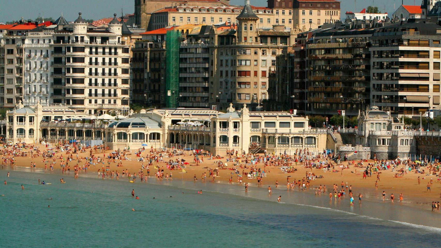 Vista de San Sebastián.