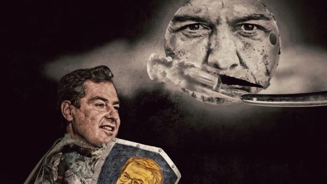 Cisne blanco, perro andaluz