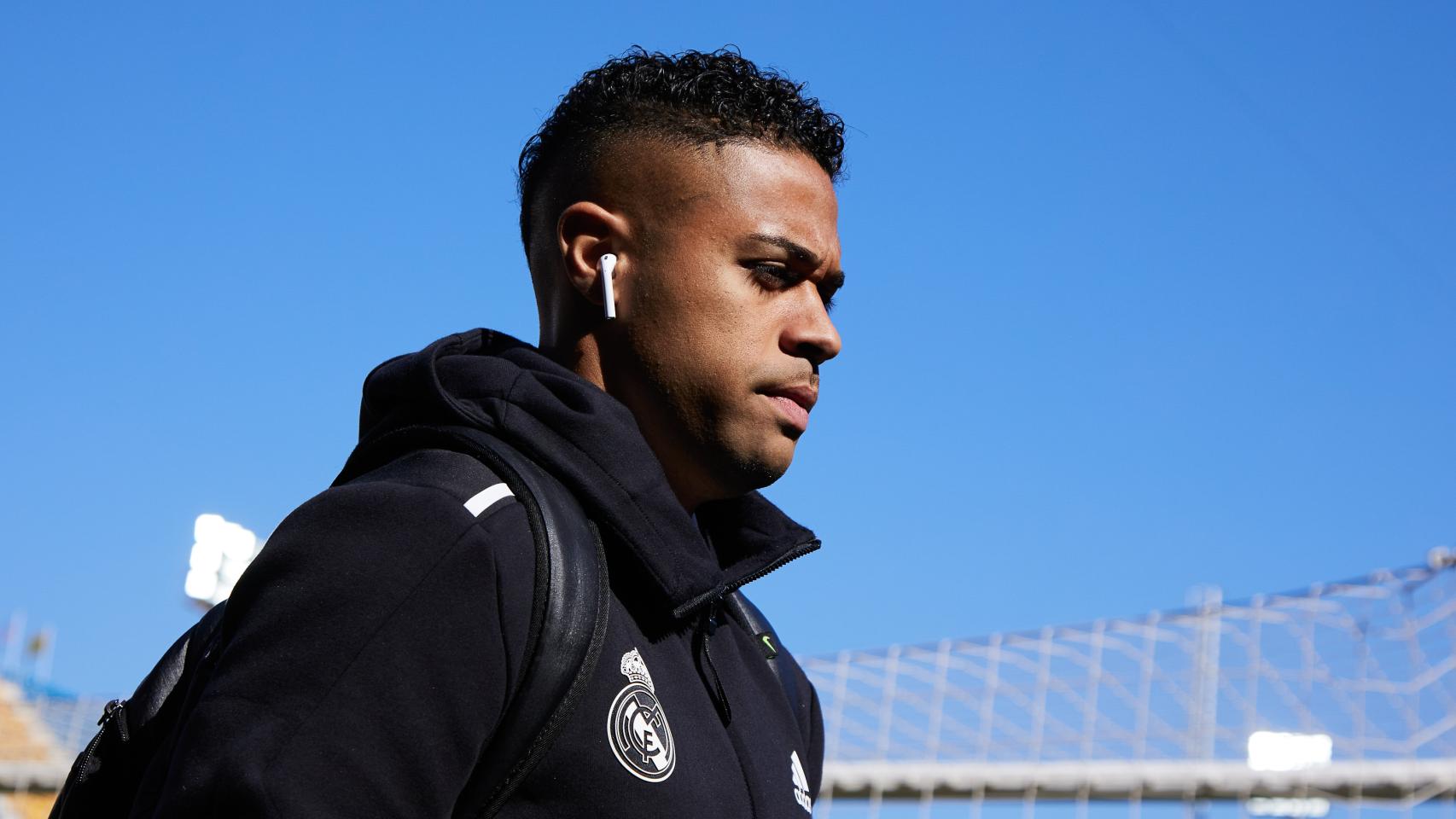 Mariano Díaz durante un viaje con el Real Madrid
