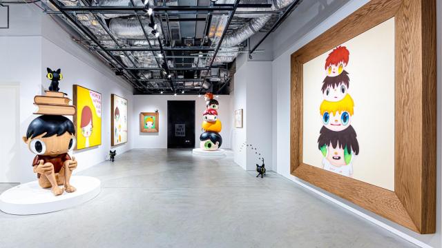 Una imagen de la exposición del malagueño en la galería de arte contemporáneo Parco Art.