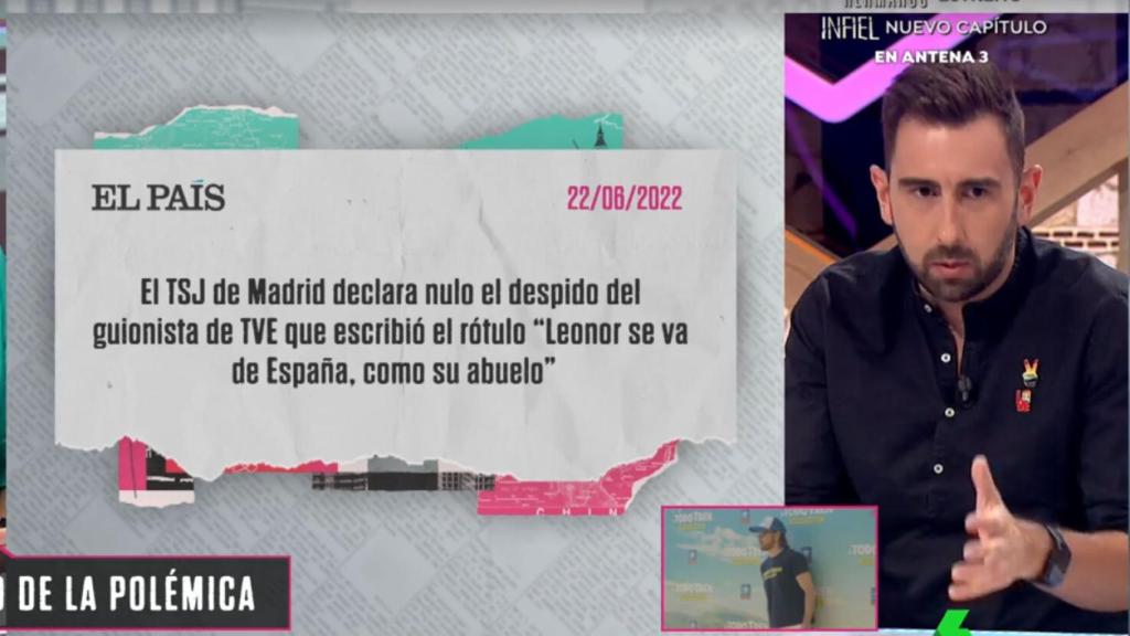 El autor del rótulo de Leonor, en ‘La Roca’: “Para unos era un héroe y para otros un desquiciado”