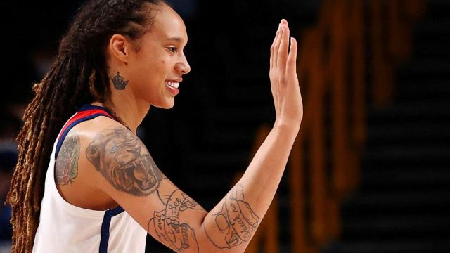 Brittney Griner durante un partido.