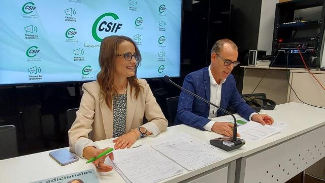 Isabel Madruga y Mariano González durante la rueda de prensa