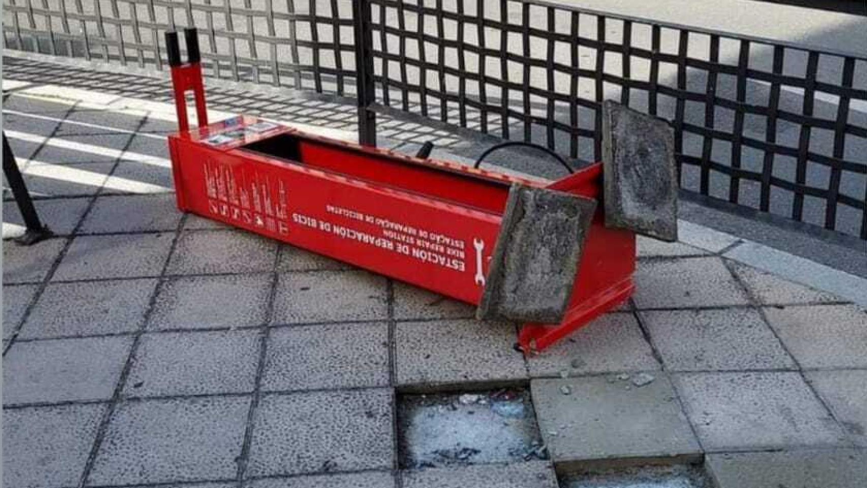 El mini taller para bicicletas de Zamora, arrancado del suelo