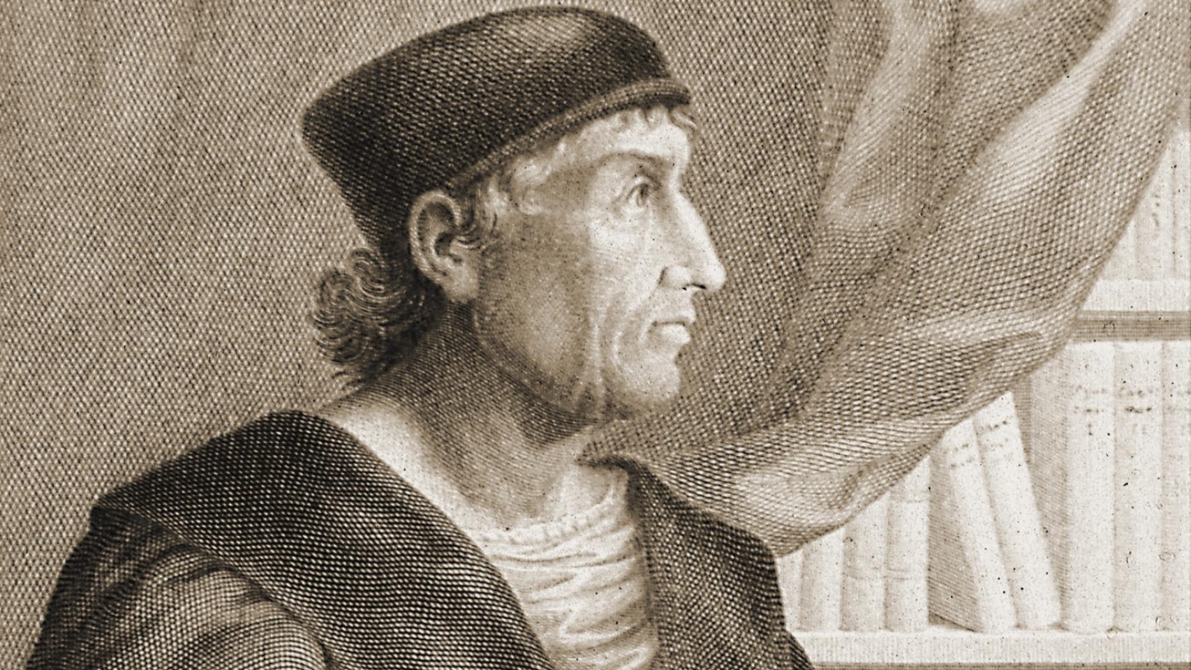 Elio Antonio de Nebrija. Grabado de Simón Brieva