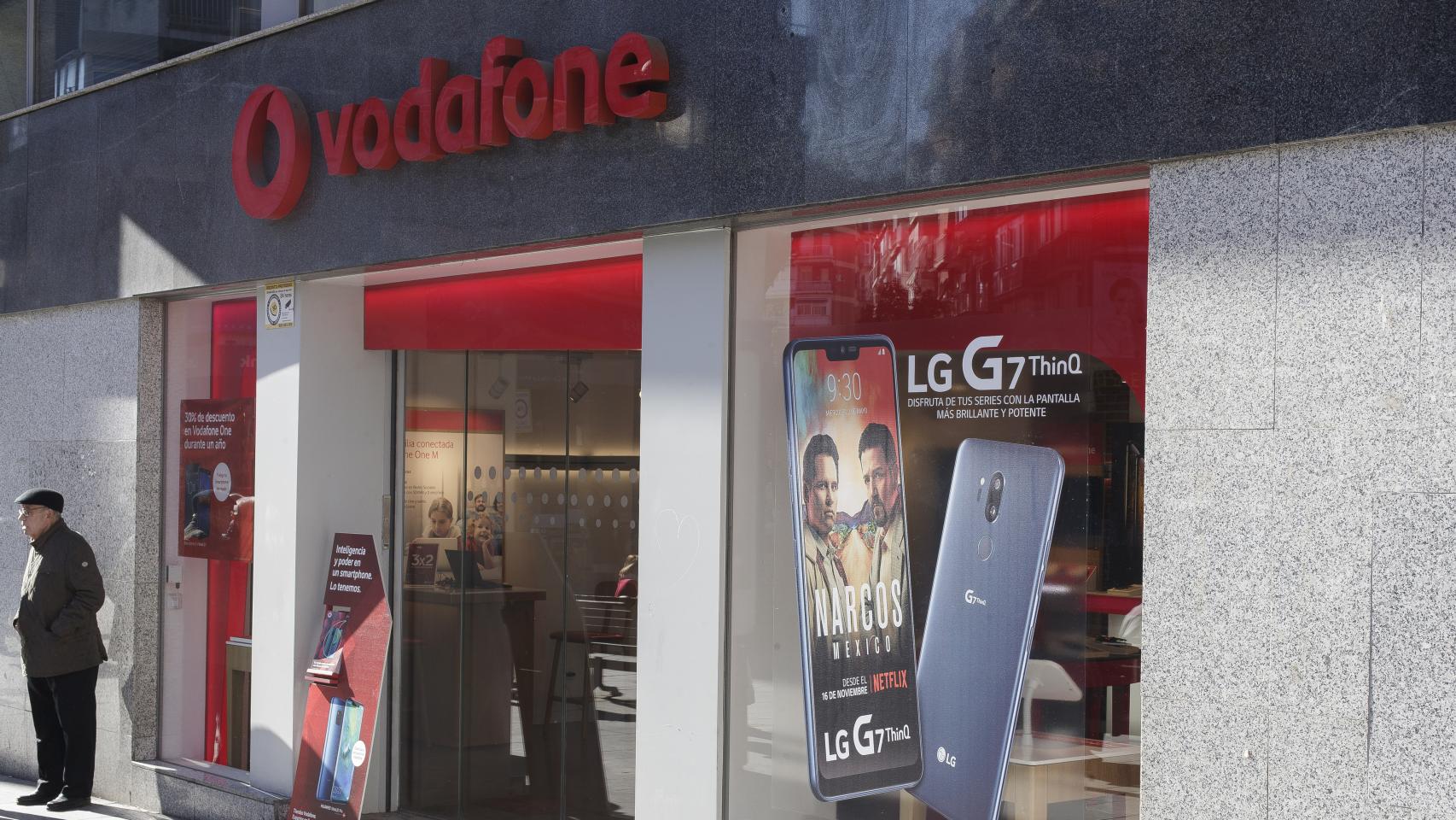 Imagen de una tienda de Vodafone.