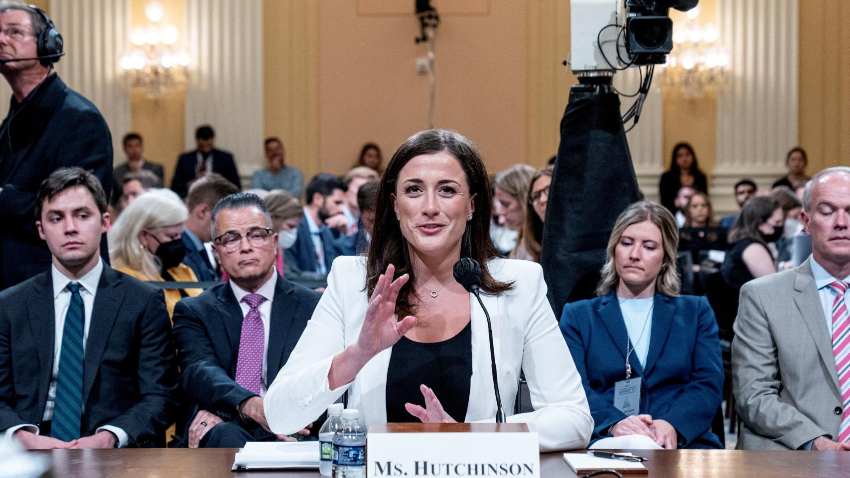 Cassidy Hutchinson, asesora del exjefe de Gabinete de la Casa Blanca Mark Meadows.