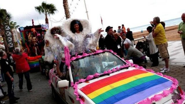 Uno de los desfiles del Orgullo de Benidorm, que se celebra en el mes de septiembre.