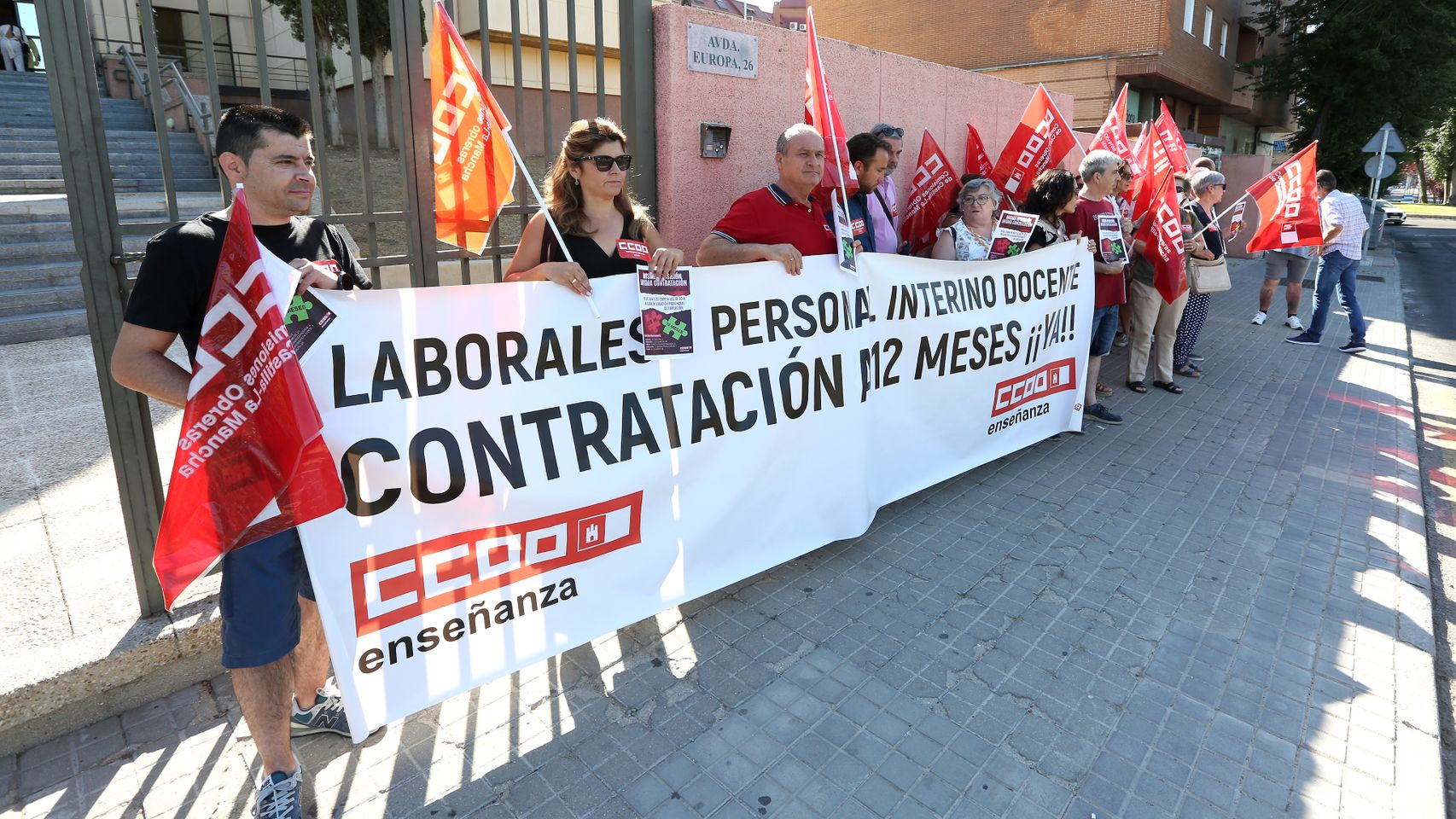Concentración convocada en Toledo. / Foto: Óscar Huertas.