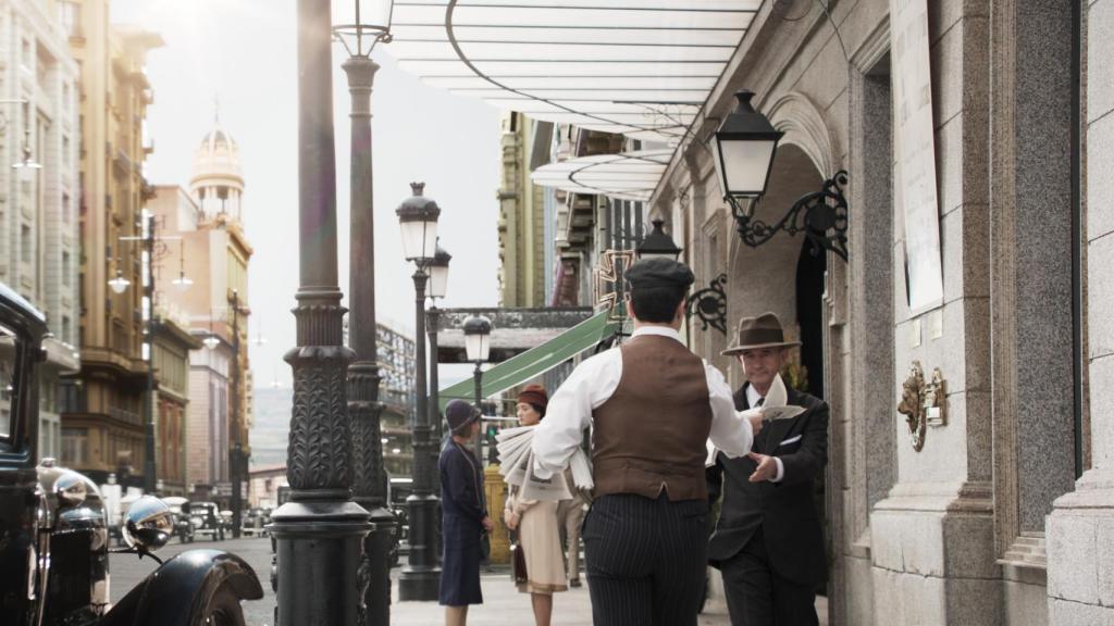 Imagen de la Gran Vía en 'Las chicas del cable'.