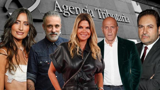 Rachel Valdés, Sergi Arola, Makoke, Kiko Matamoros y Albert Castillón, en un montaje de Jaleos.