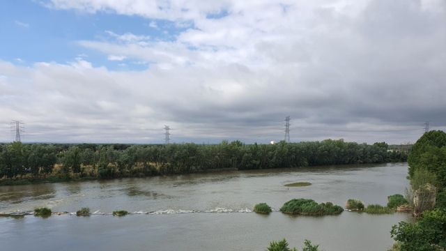 El río Duero a su paso por Tordesillas